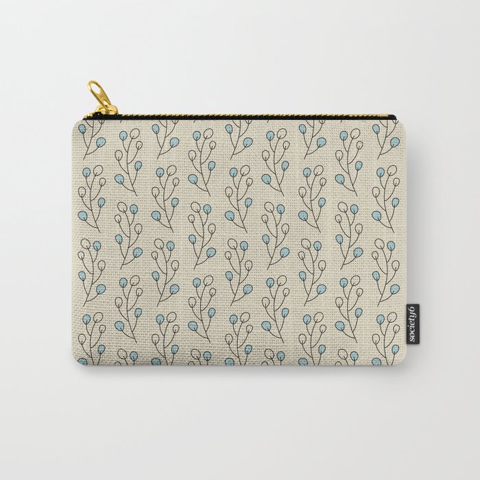 Beige leaves brunches  Carry-All Pouch