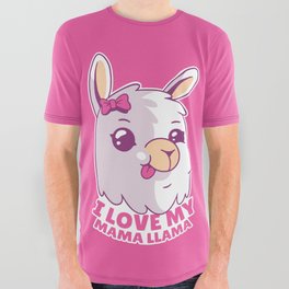 Mama Llama Quote All Over Graphic Tee