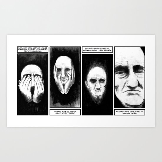 Hate Yourself Art Print