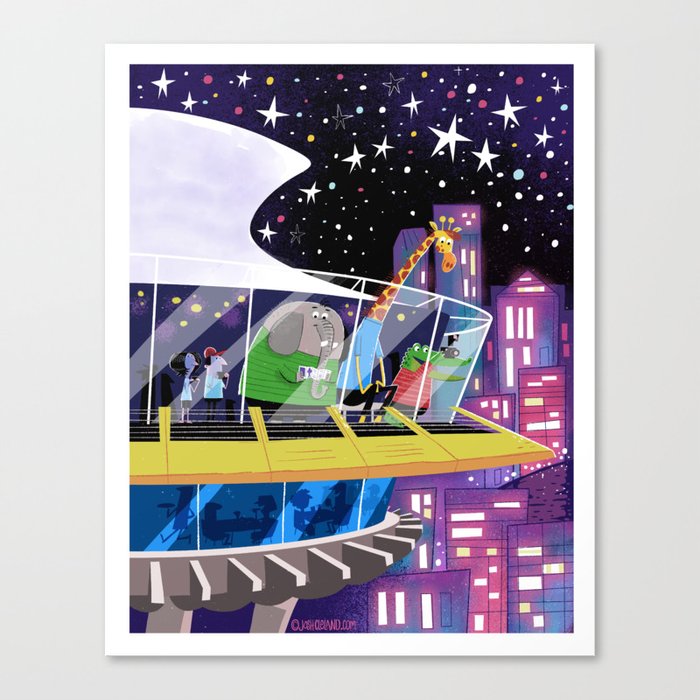 Visiting the Space Needle Canvas Print