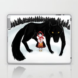 Little Red Riding Hood and the Big Bad Wolf Laptop Skin