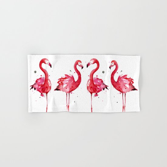 Flamingo Hand & Bath Towel