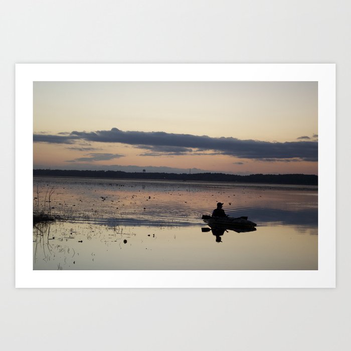 Hunting the lonely Waters Art Print