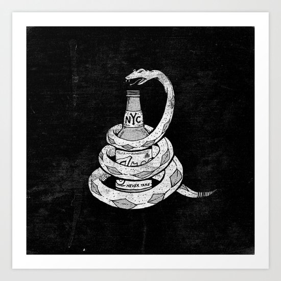 Don't Tread on My Booze Art Print