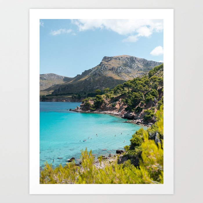 Most beautiful viewpoint Mallorca | Spanish island vibes travel photography Art Print