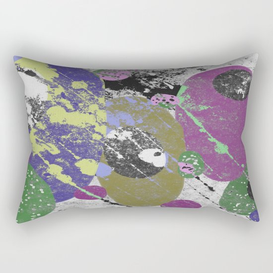 Gather Together - Abstract, pastel coloured, textured, artwork Rectangular Pillow