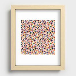 Happy Terrazzo Recessed Framed Print