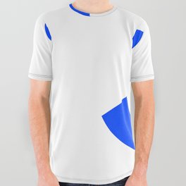 Number 3 (Blue & White) All Over Graphic Tee