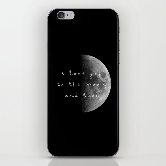 to the moon and back iPhone Skin