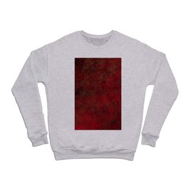 Grunge bright red and black Crewneck Sweatshirt