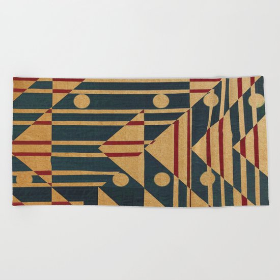 Birds in Row Beach Towel