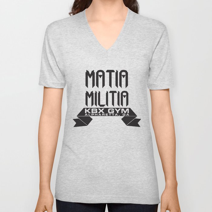 Matia Militia V Neck T Shirt