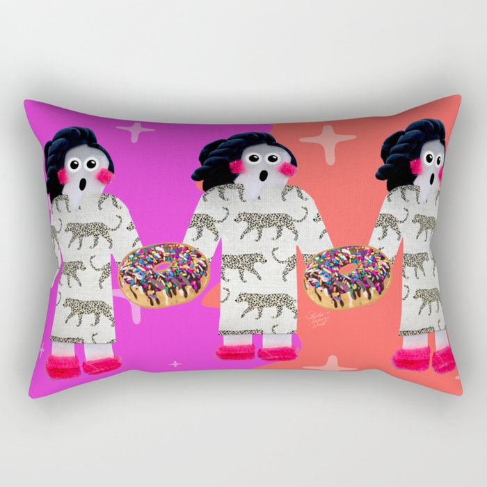 Leopards Sprinkles & Donuts Oh My! Rectangular Pillow