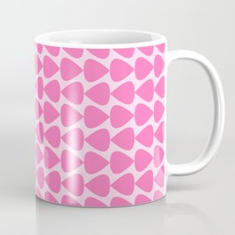 Plectrum Mini Geometric Abstract Pattern in Bright Pink and Light Pink Mug