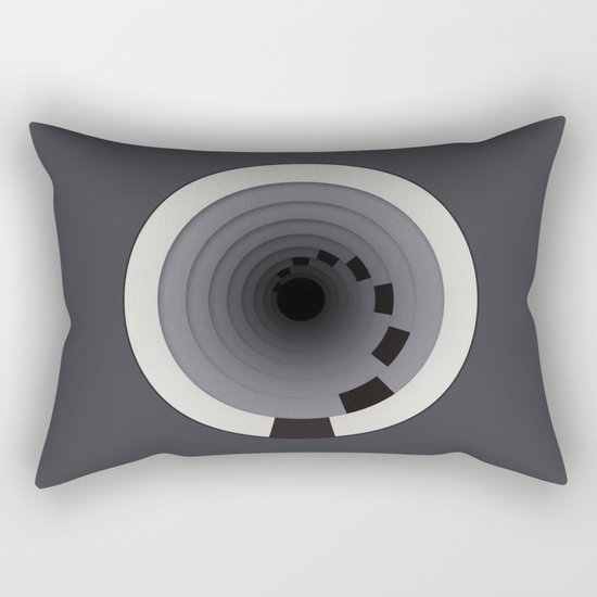 Circles Around Circles Rectangular Pillow