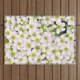 Spring Photography - White Flowers Outdoor Rug