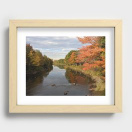River in Maine Recessed Framed Print