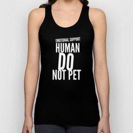 Emotional Support Human Do Not Pet Unisex Tank Top