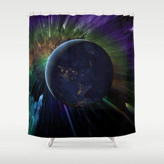 You Run to Catch Up With the Sun (But It's Sinking) Shower Curtain