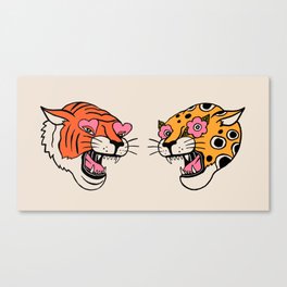 Tiger & Cheetah Canvas Print