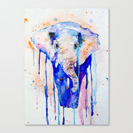 Colorful elephant Canvas Print