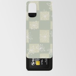 Daisy checkerboard in spring meadow Android Card Case