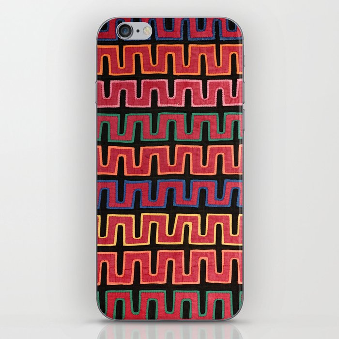 Vintage Mola Geometric Textile Pattern iPhone Skin