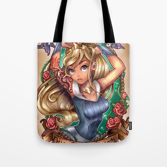 Once Upon A Dream (blue dress) Tote Bag