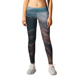 China Photography - Great Wall Of China Seen From Above Leggings