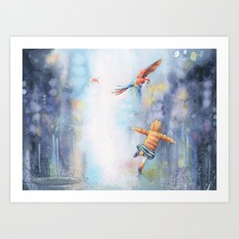 Can You Fly In Rain? Art Print