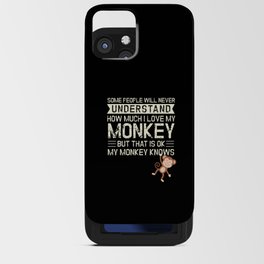 Monkey My Monkey Knows Chimpanzee iPhone Card Case