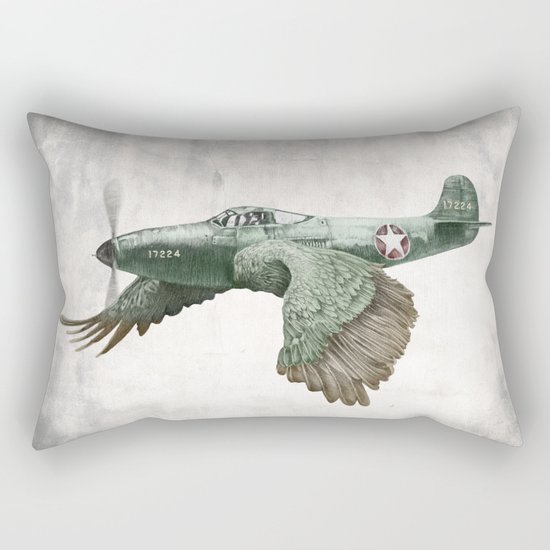 In which it's a bird. It's a plane. (Now in technicolour) Rectangular Pillow