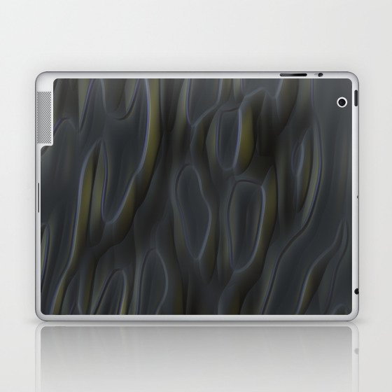 Dark elegant flow shapes Laptop & iPad Skin