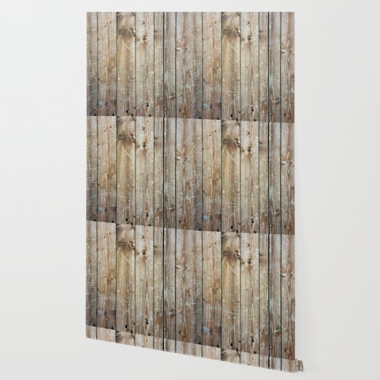 Rustic Wooden Plank Texture Wallpaper By Shirtsandgifts Society6