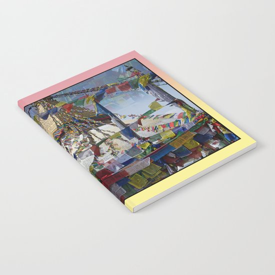 NEPALI PRAYERS CARRIED BY THE WIND FROM FLAGS Notebook