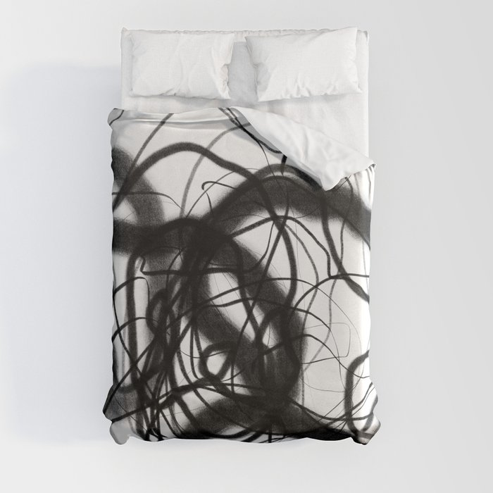 Origins 4. Abstract Drawing.  Duvet Cover