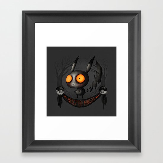 Pocket Monster #025 Framed Art Print