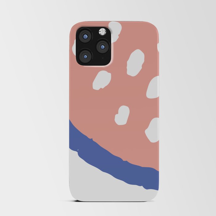 watermelon pink and blue iPhone Card Case