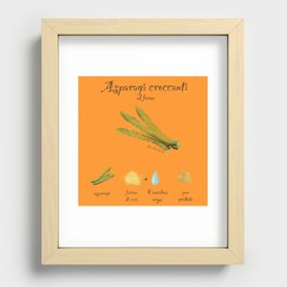 Ricetta Asparagi Recessed Framed Print