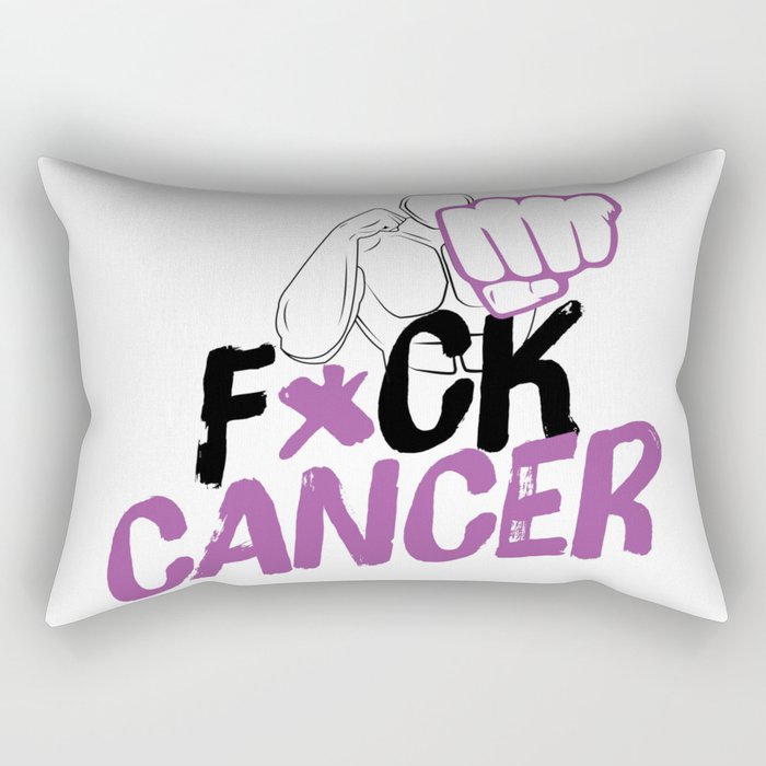 F*ck Cancer Rectangular Pillow