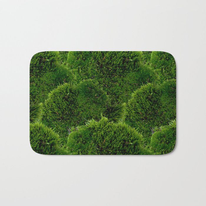 Moss - Green Luscious Mossy Texture - Full on Natural Moss Mounds- Earthy Greens -Turning Moss Green Bath Mat