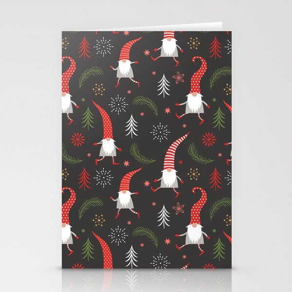 Cute Christmas Elves Stationery Cards