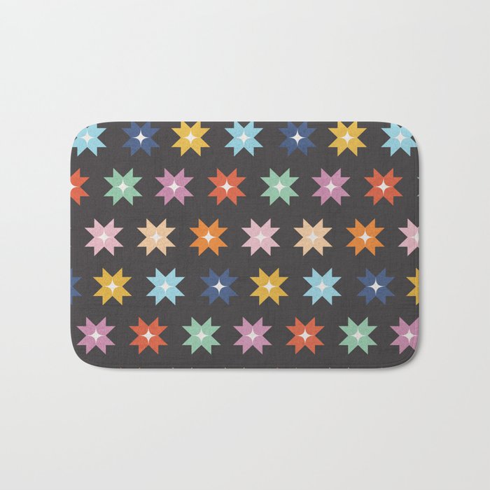 Classic Christmas Stars Bath Mat