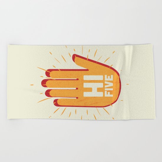 Hi five Beach Towel
