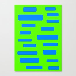 Blue and Green Abstract Canvas Print