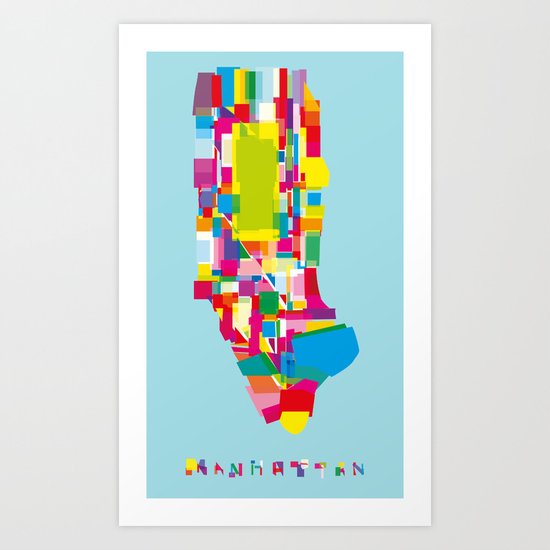 Manhattan Fragments Art Print