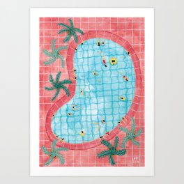 Kidney pool Art Print