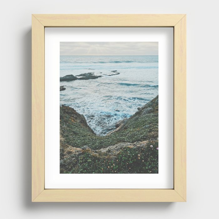 California Coastal Recessed Framed Print