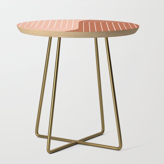Two Tone Line Curvature XXIX Side Table