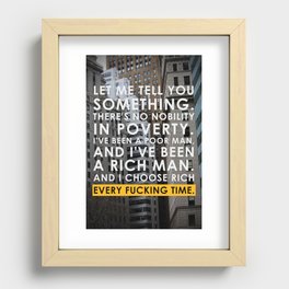 The Wolf of Wall Street Recessed Framed Print